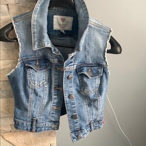 Guess Blue Denim Vest